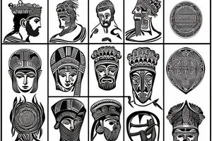ancient Greek man tattoo idea