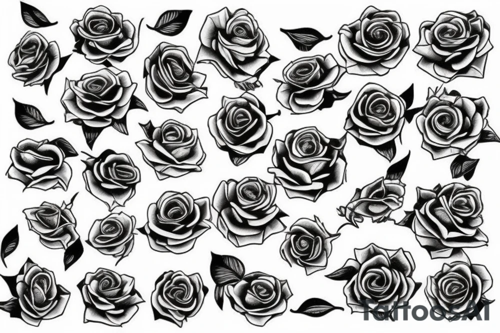 Rose with 999 in and T tattoo idea