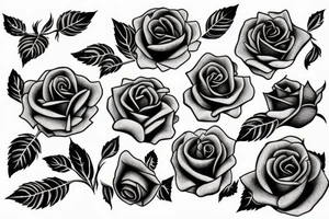 Rose with 999 in it tattoo idea
