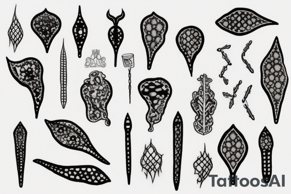 thin long rusty nail tattoo idea