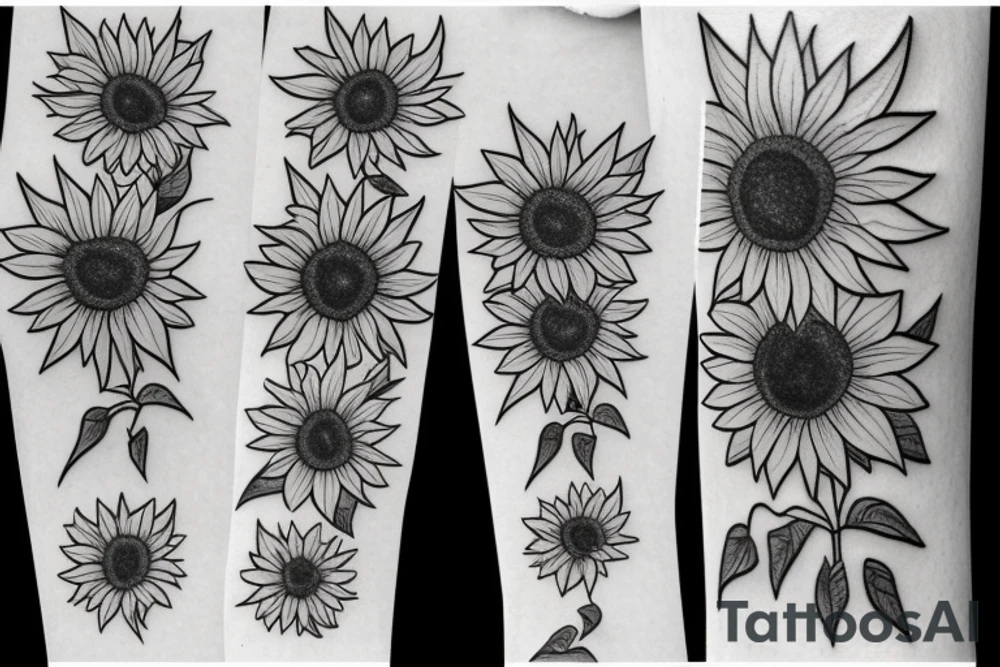 Sunflower tattoo idea
