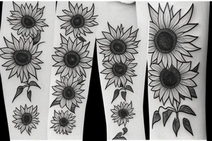 Sunflower tattoo idea