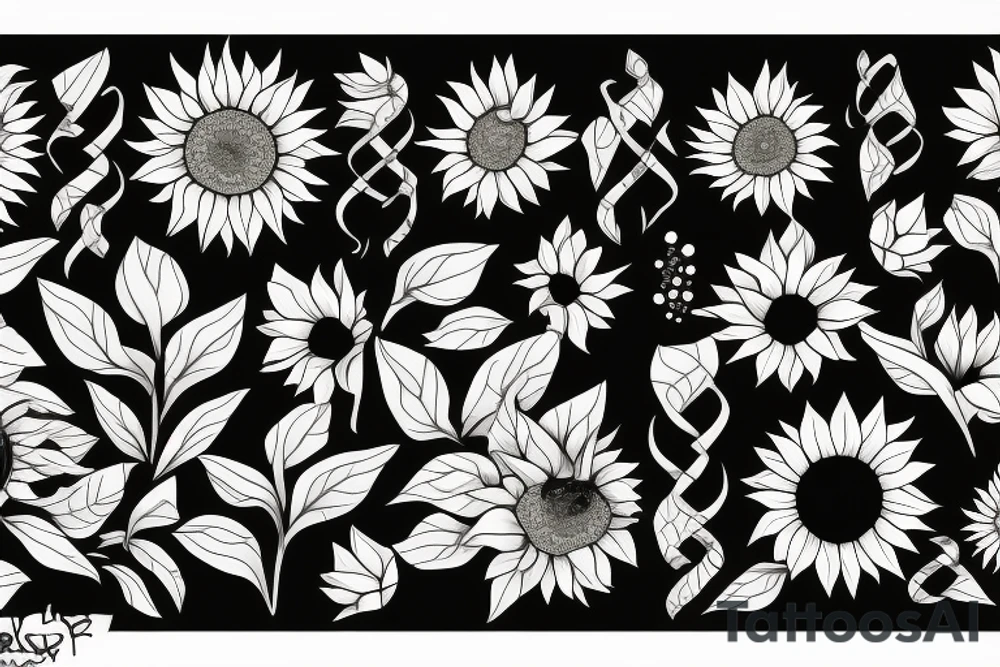 Sunflower tattoo idea