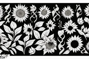 Sunflower tattoo idea