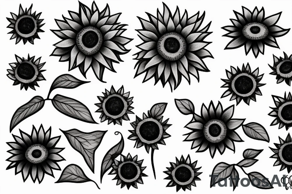 Sunflower tattoo idea
