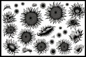 Sunflower tattoo idea