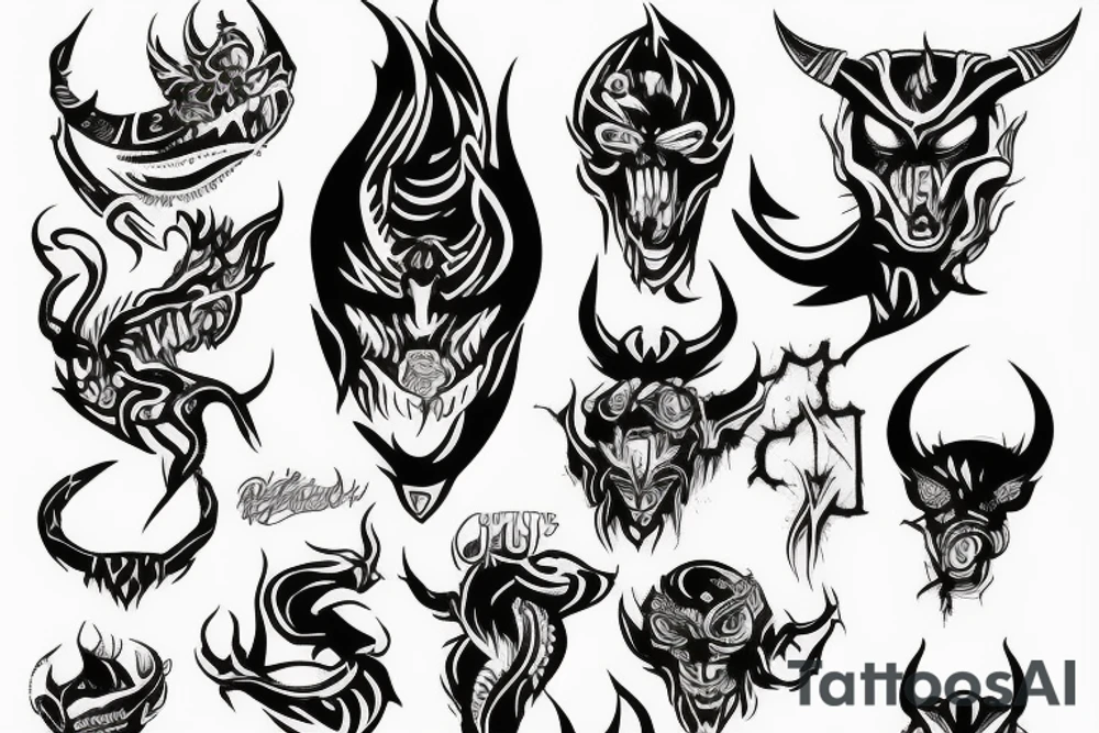 control devil tattoo idea