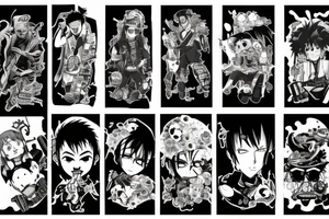 chainsaw man anime tattoo idea
