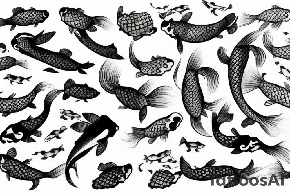 Koi fishes tattoo idea