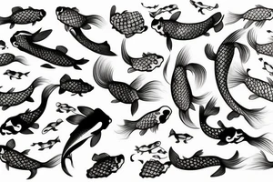 Koi fishes tattoo idea