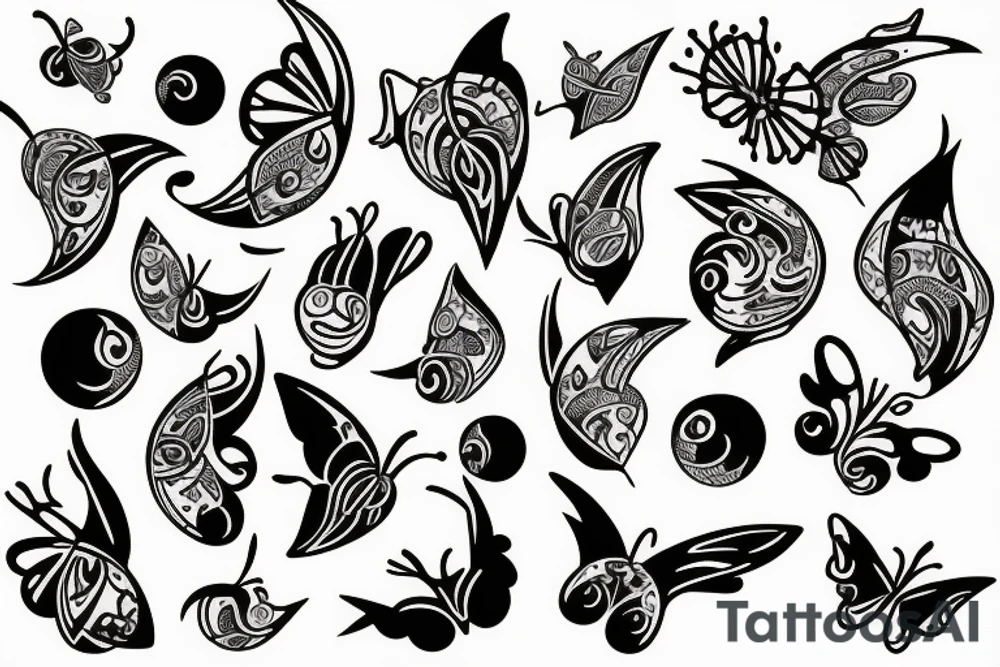 lunar moths tattoo idea