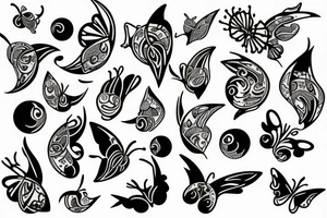 lunar moths tattoo idea