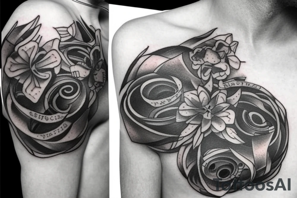 Ukraine and Italy tattoo idea