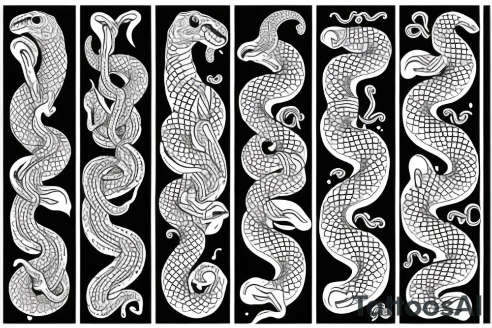 a snake tattoo idea