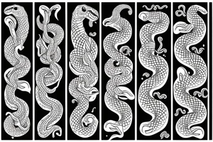 a snake tattoo idea
