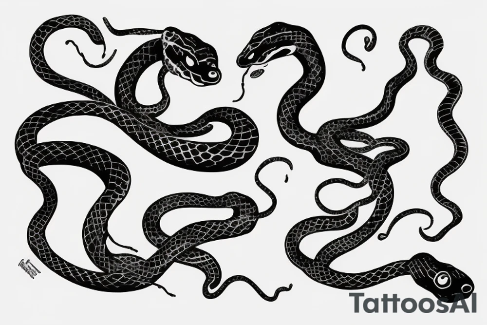 a snake tattoo idea