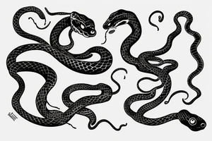 a snake tattoo idea