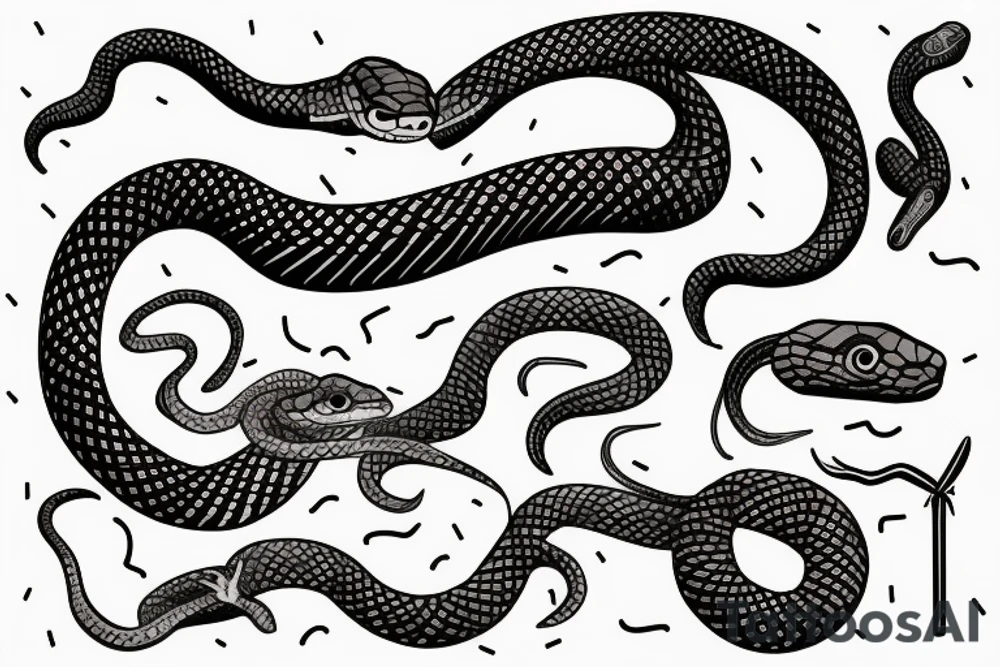 a snake tattoo idea