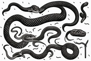 a snake tattoo idea