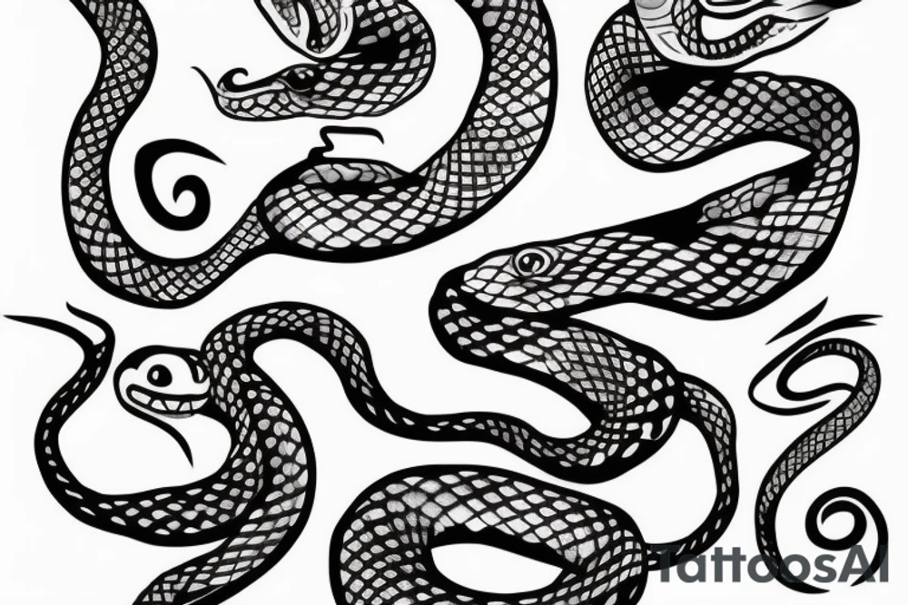 a snake tattoo idea