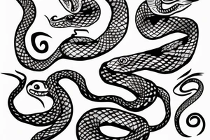 a snake tattoo idea