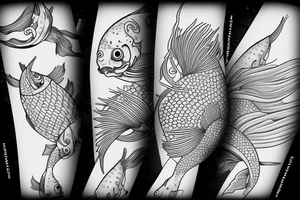 a magikarp as a koi fish tattoo idea