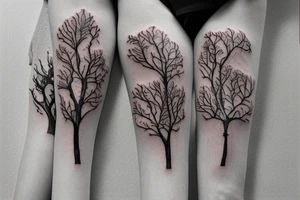Hemlock tree branch tattoo idea