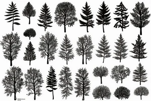 Hemlock tree branch tattoo idea