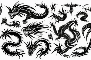 dragon shoulder tattoo idea