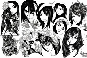 eryk kurdziel watching anime tattoo idea