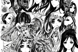 eryk kurdziel watching anime tattoo idea