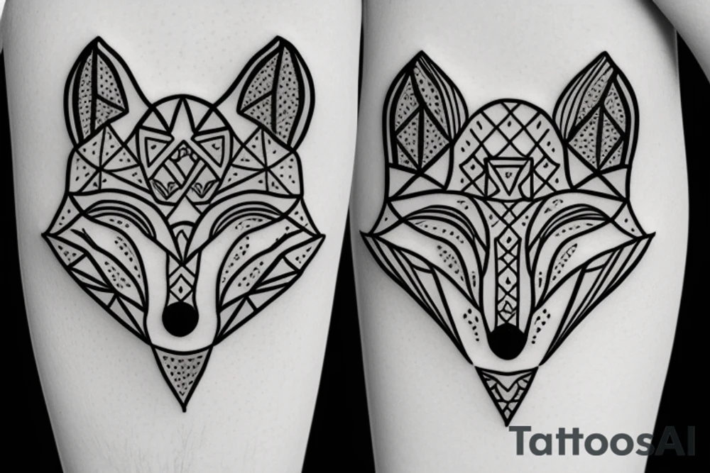 Fox jumping tattoo idea