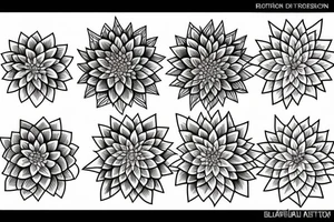 Dahlias tattoo idea