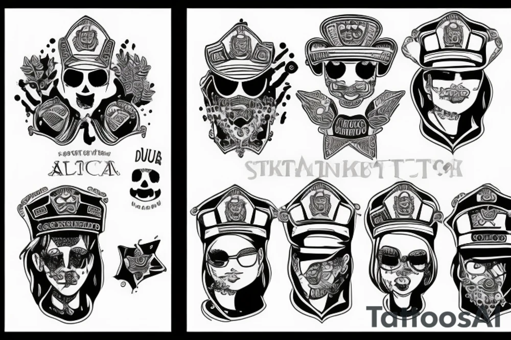 chuj dupa policja tattoo idea