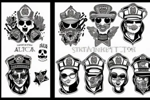 chuj dupa policja tattoo idea