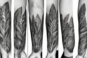 Plants wrapped around arm tattoo idea