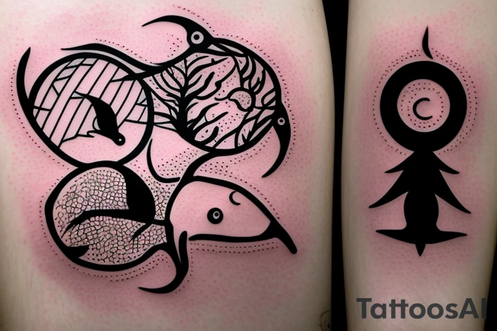Two lost souls swimming in a fish bowl - Pink Floyd inspired tattoo idea