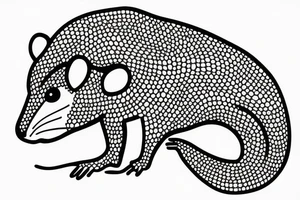 rat with two heads tattoo idea