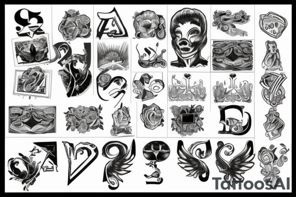 the number 12 and inverted it is the number 21 tattoo idea