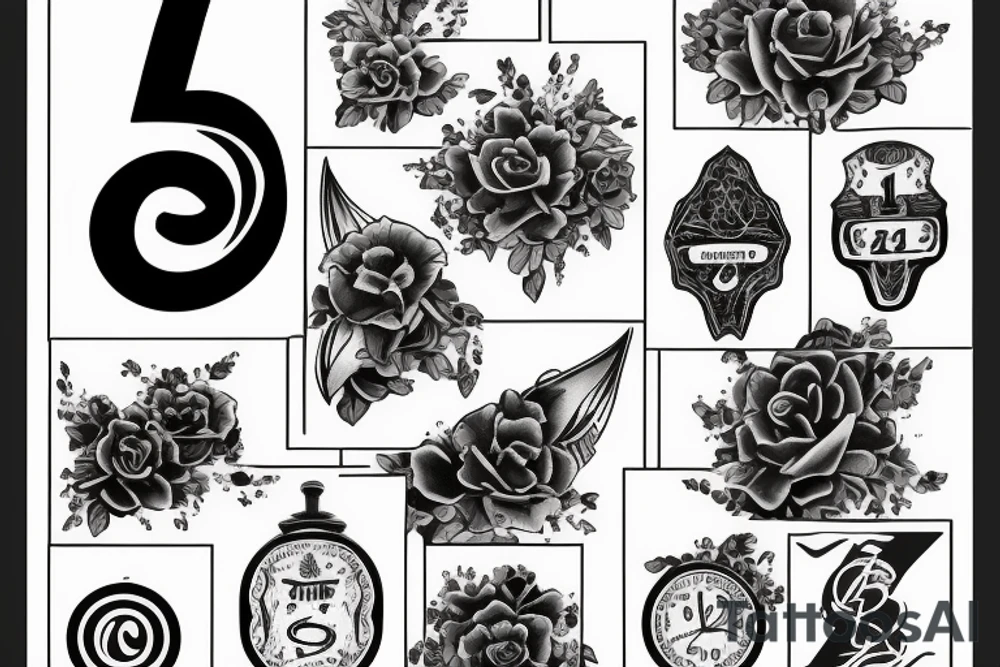 the number 12 and inverted it is the number 21 tattoo idea
