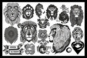 Overthinker brain is a lion tattoo idea