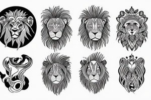 Overthinker brain is a lion tattoo idea