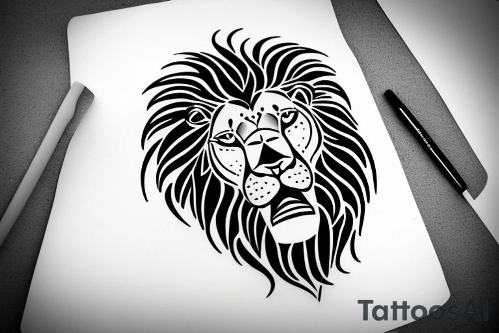 Overthinker brain to a lion tattoo idea