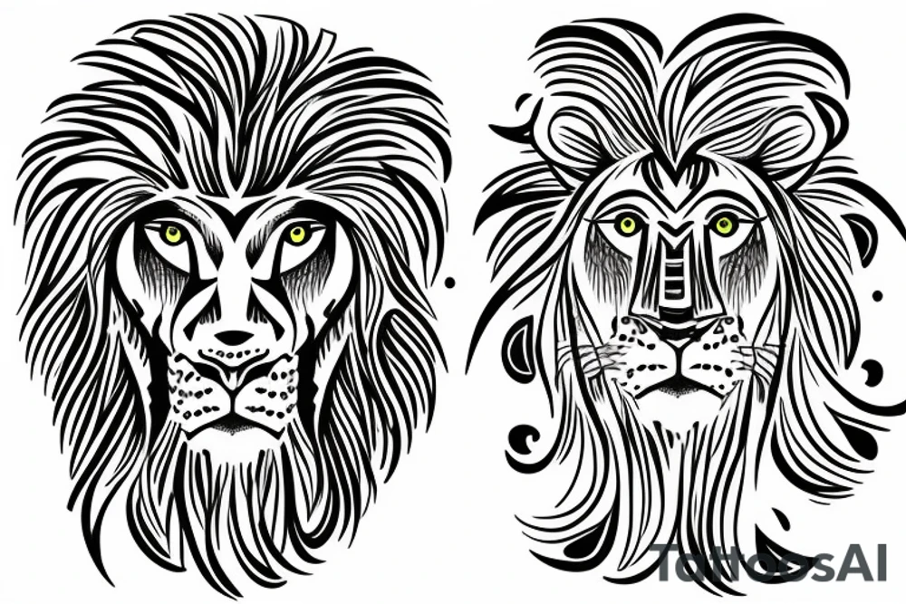 Overthinker brain to a lion tattoo idea