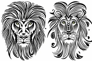 Overthinker brain to a lion tattoo idea