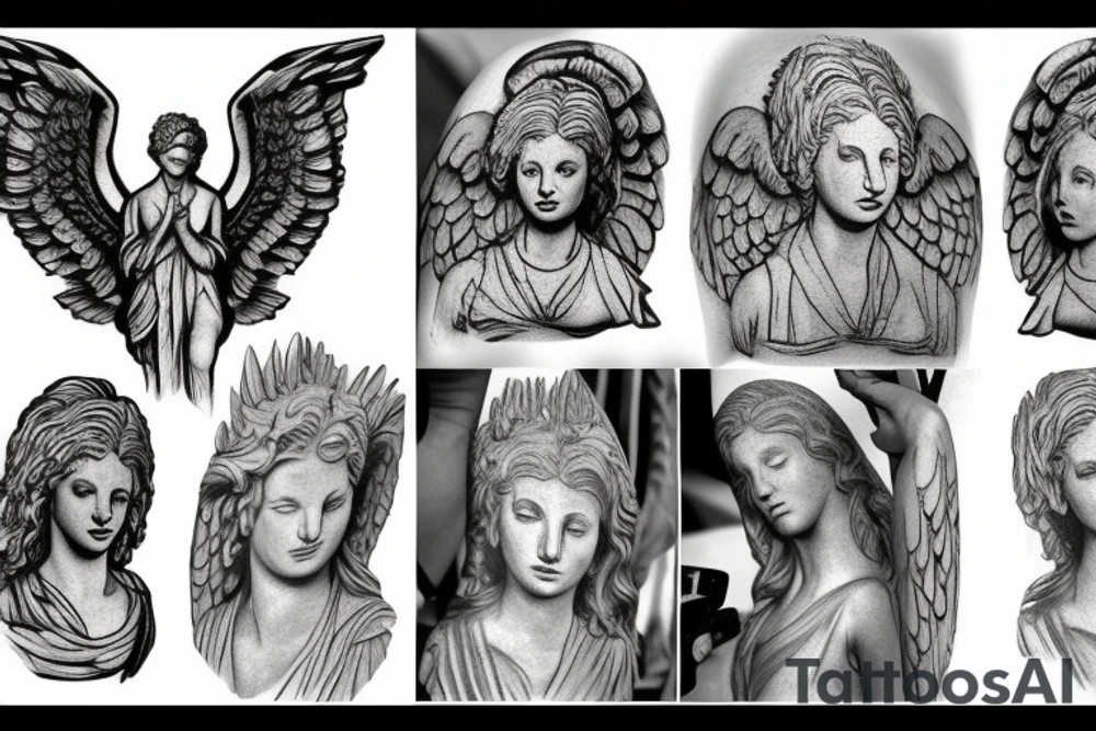 Weeping angel tattoo idea