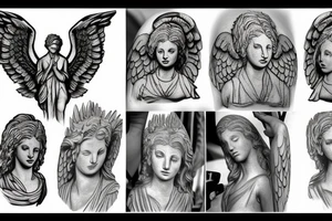 Weeping angel tattoo idea