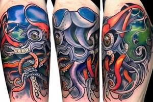 Squid Kraken Creature tattoo idea