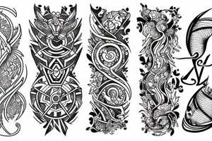 aries sagittarius tattoo idea
