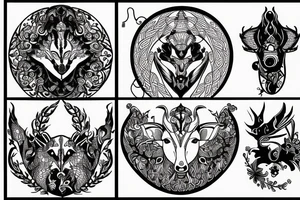 aries sagittarius tattoo idea